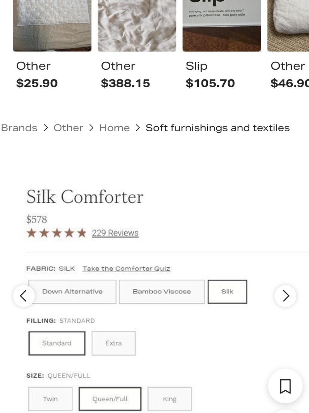 Cozy earth all season silk fill comforter - Picture 2 of 2